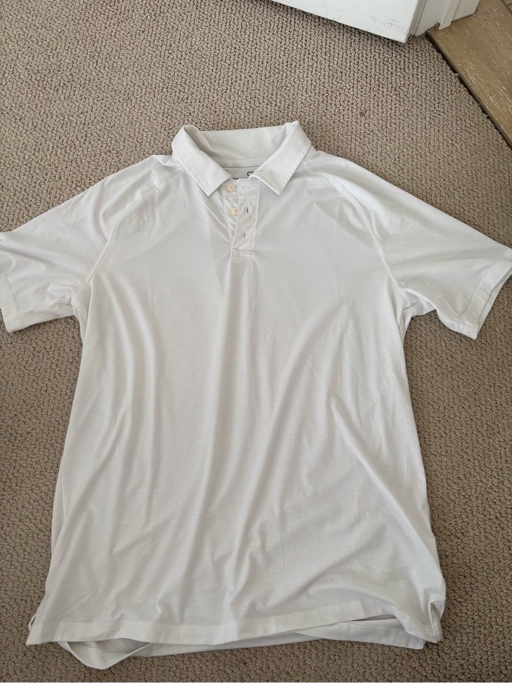 GAP White Men's Polo Shirt - Short Sleeve